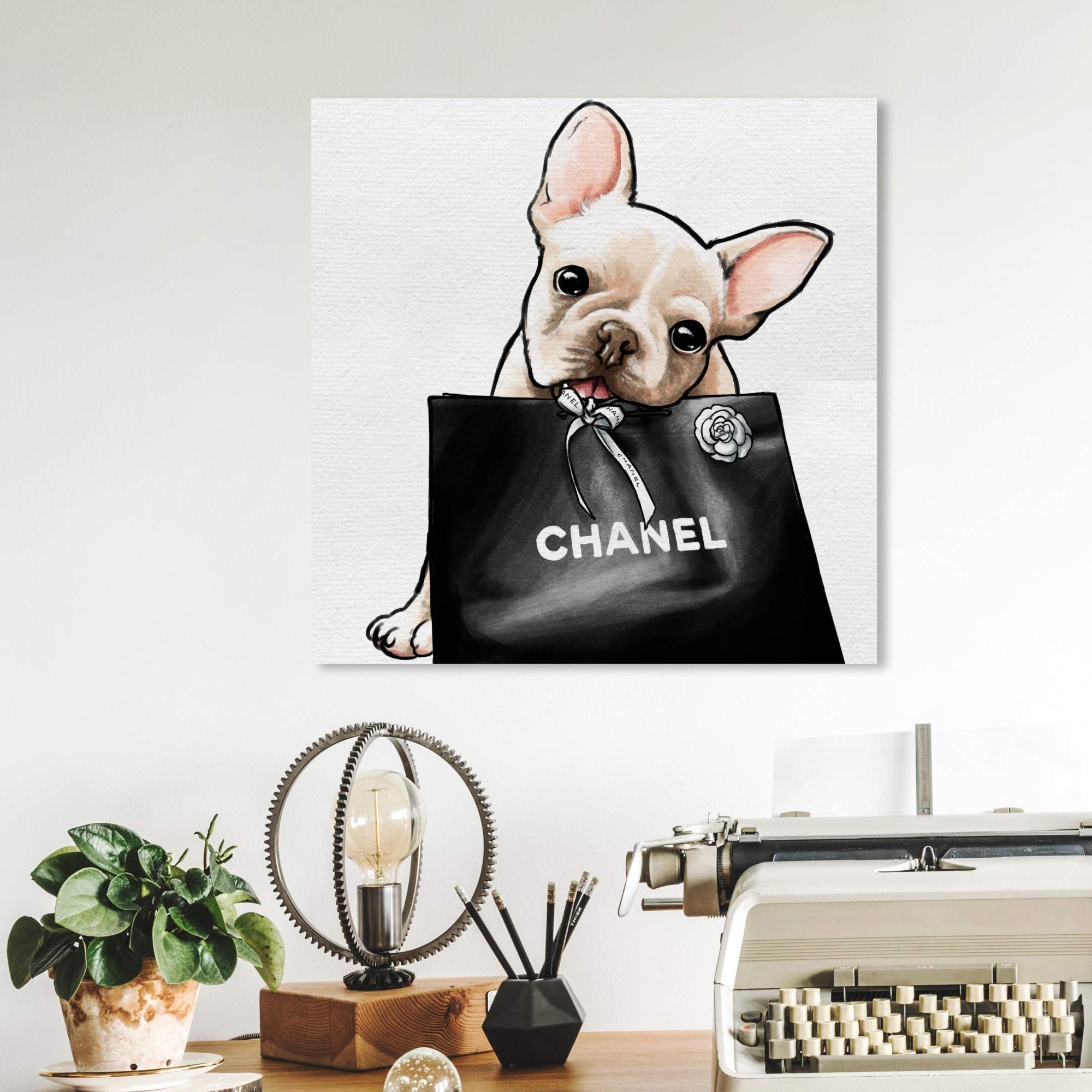 Amazon.com: Oliver Gal 'Frenchie Glam' The Dogs and Puppies Wall