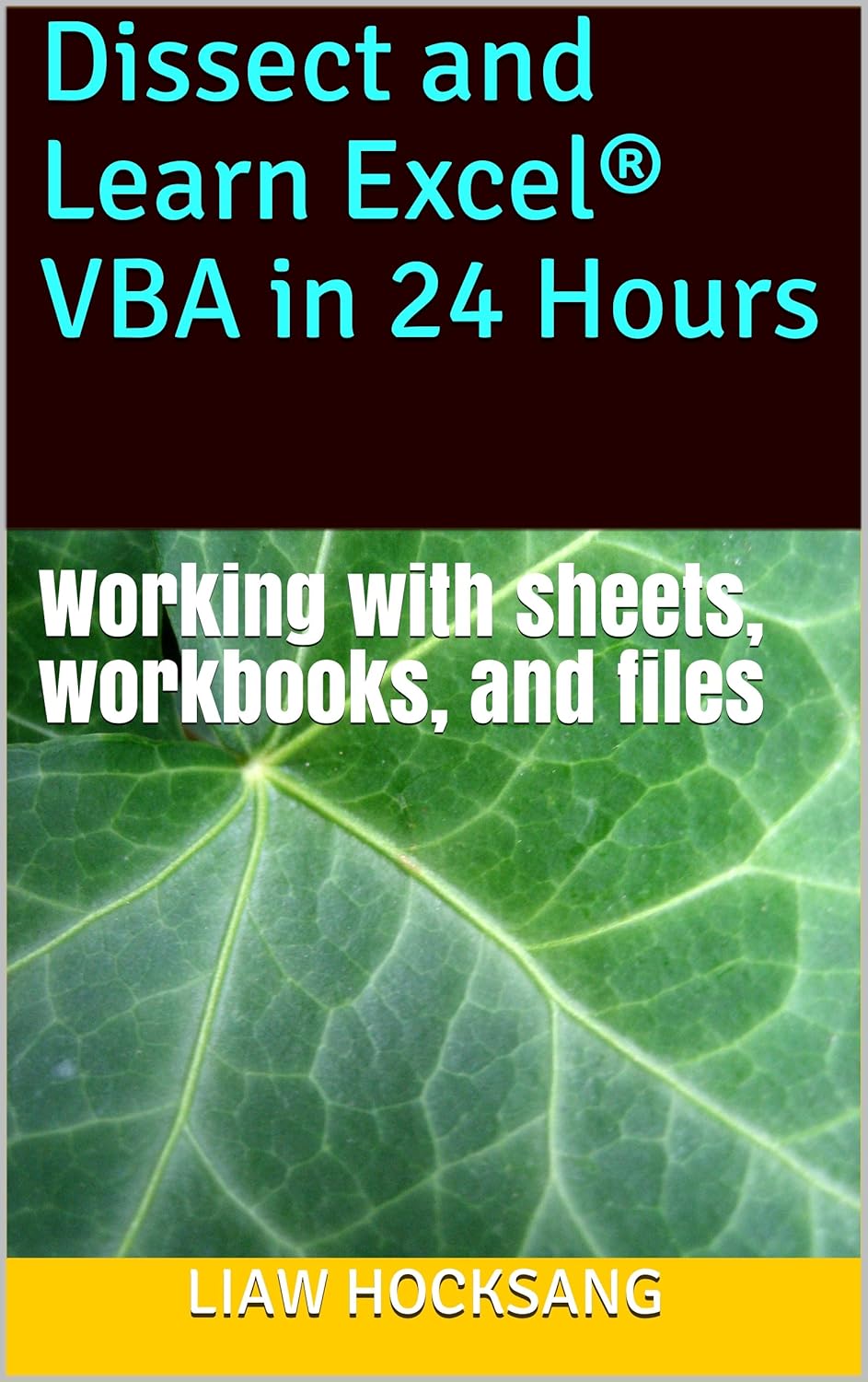Dissect and Learn Excel® VBA in 24 Hours: Working with sheets ...