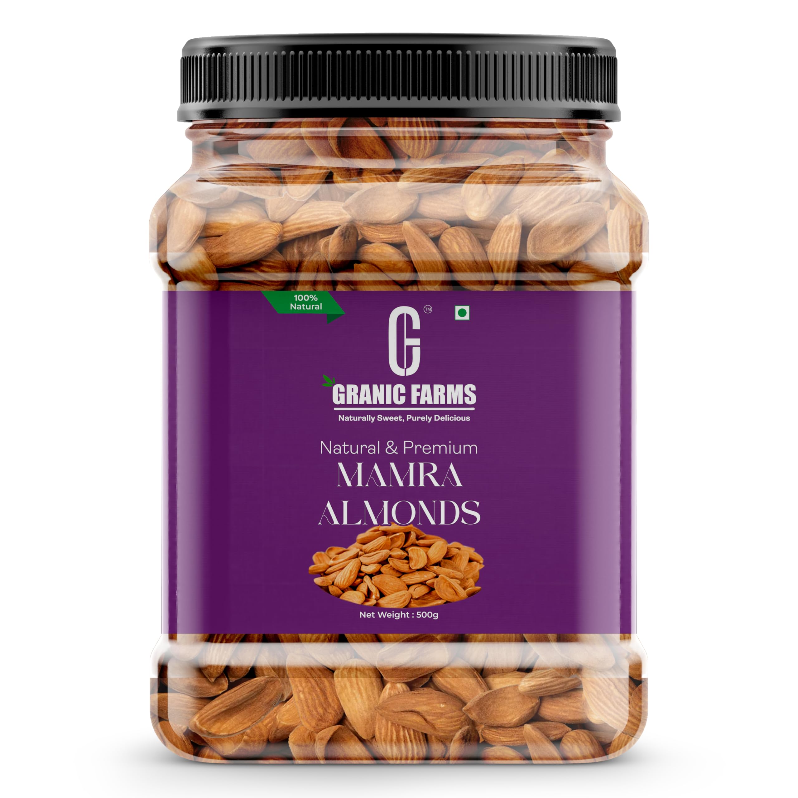 Granic Farms 100% Pure Mamra Almonds | Mamra Badam Dry Fruits | Authentic Mamra | Mamra Giri Dry Fruit (Grade A++ Nuts, Premium, Rich In Oil) Natural Source of Vitamins, Magnesium & Protein (500gm) (B0CHF7RD8T) Amazon Price History, Amazon Price Tracker