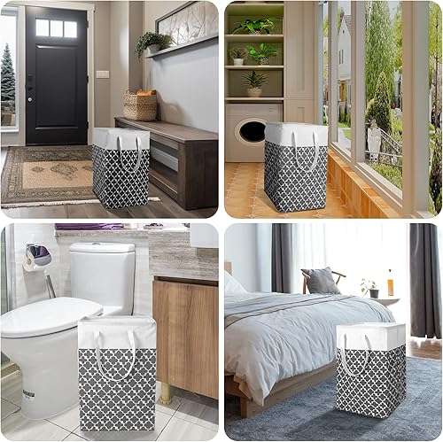 Miniatura 8 de Golden Ample Cesta de lavandería de 31 galones (120 litros), canasta grande plegable para ropa sucia, cesta de ropa sucia, cesta de lavandería