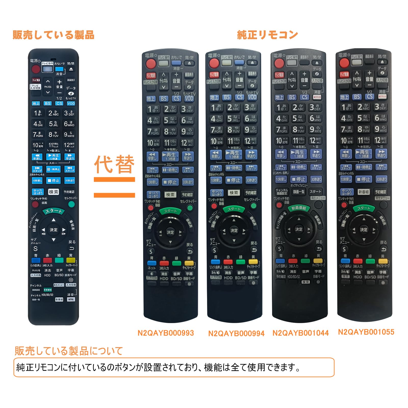 Amazon | PerFascin 代用リモコン replace for パナソニック Panasonic