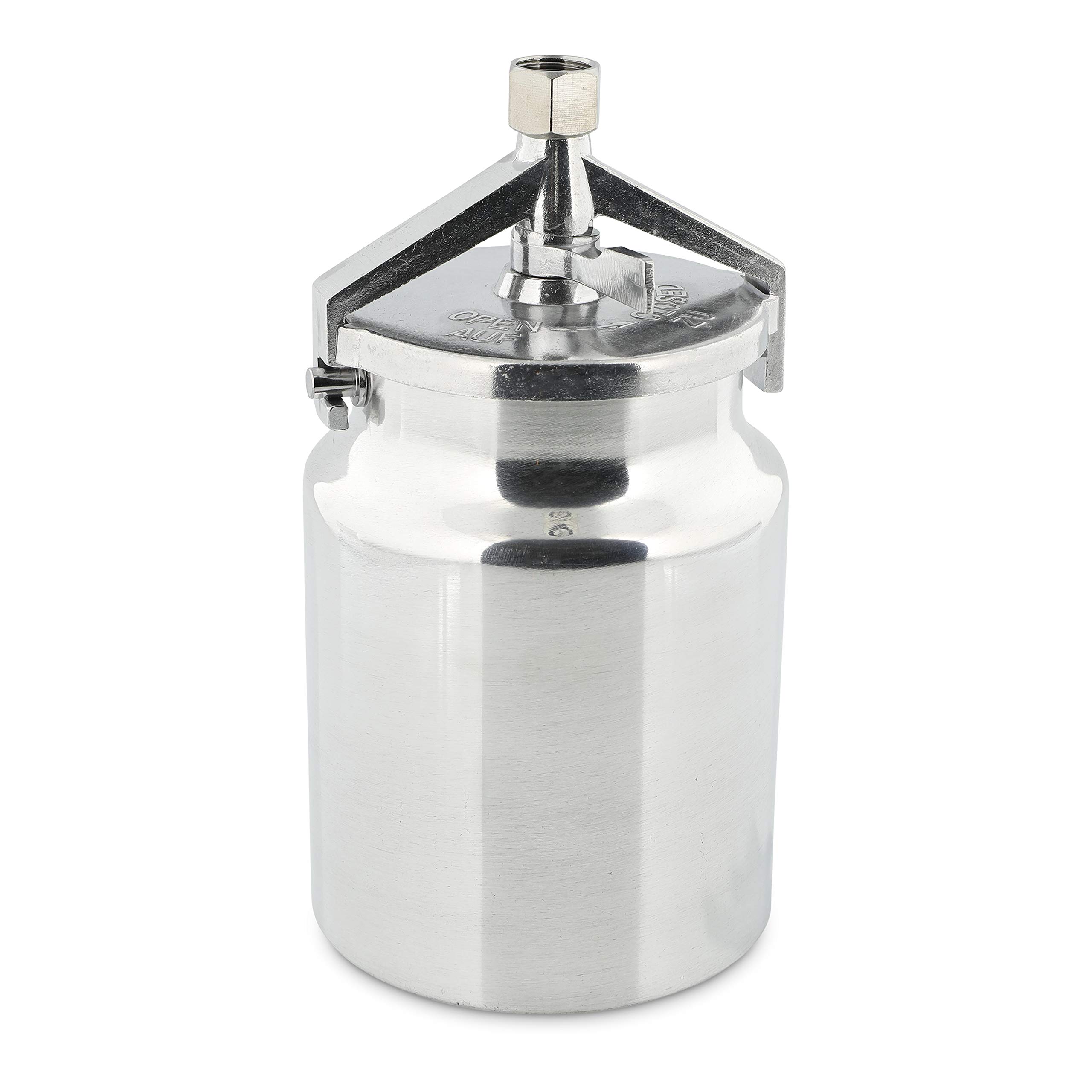 ABAC Pistolet à Peinture G-551A, Aérographe avec Réservoir de Peinture de 1 Litre, Buse en Acier Inoxydable de 1,5 mm, Jet Rond ou Plat, Pression Max. 4 Bar