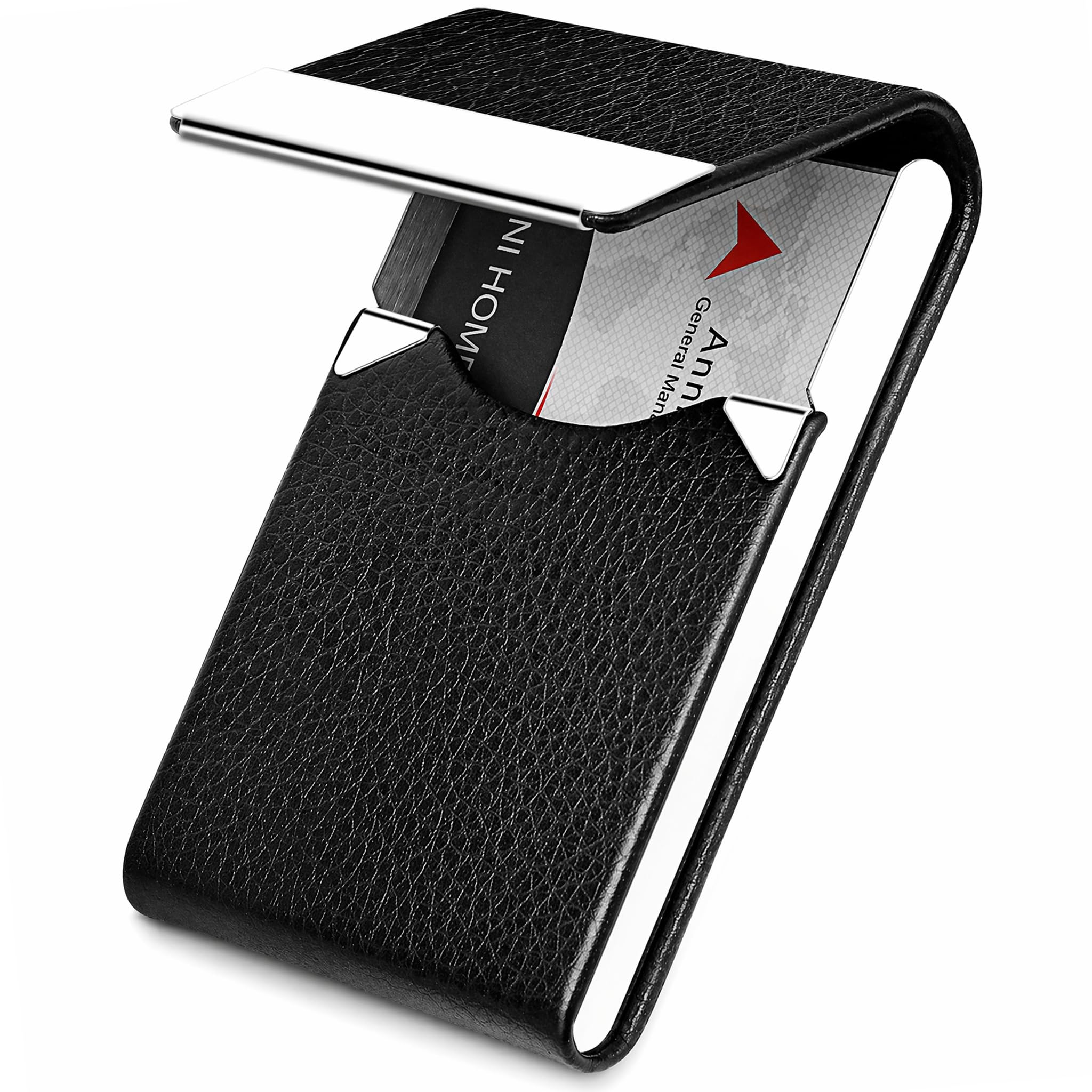 DMFLY Business Card Holder, Metal Business Card Case Pocket, Card