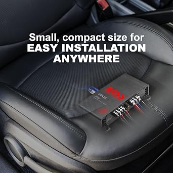 BOSS Audio Systems R1002 2 Channel Car Amplifier - 200 High Output, 2-8 Ohm Stable, Low/High Level Inputs, Full Range, Bridgeable, Bass for Subwoofer