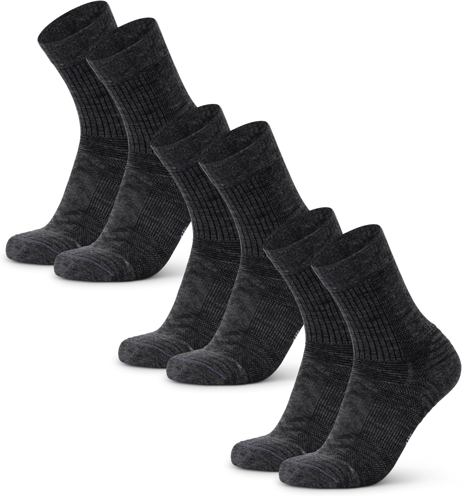 DANISH ENDURANCE Hiking Light Socks, Thin, Climbing Socks, Merino Wool, Blister Prevention, Lightweight, For Summer, Breathable, Antibacterial, Odor Resistant, Sweat Absorbent, Quick Drying, Sports