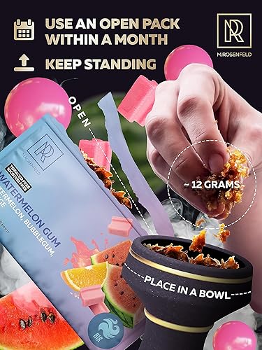 Miniatura 90 de Sabor a cachimba Blueberry Mint Herbal Blue Mist - 2.8 onzas - 2.82 oz de cachimba shisha sin tabaco melaza cachimba tabaco y nicotina Shisha sin