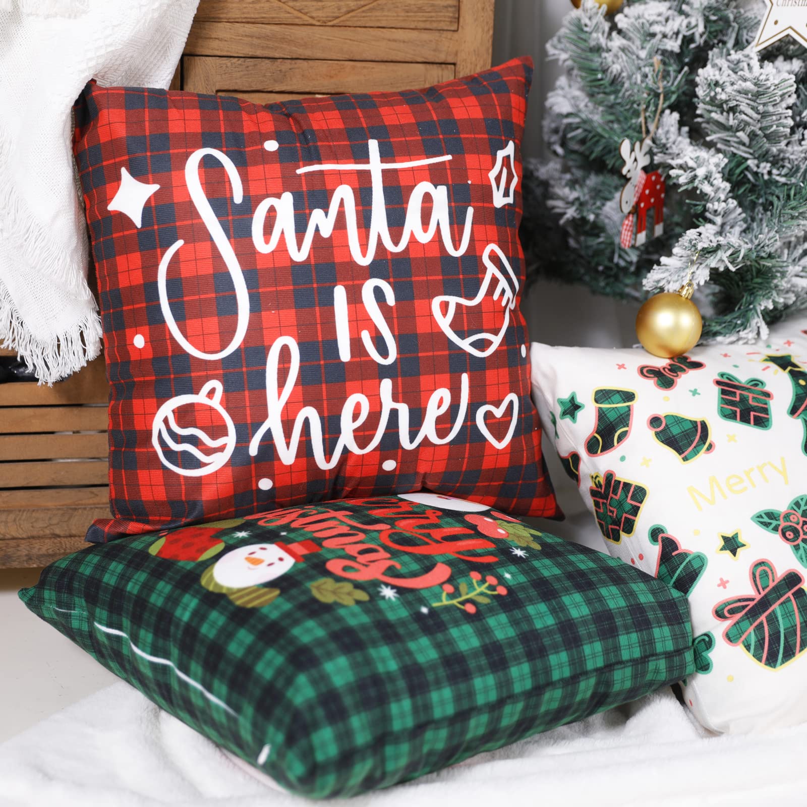 Mingnei Fundas De Almohada De 18 X 18 Pulgadas, Decoraciones