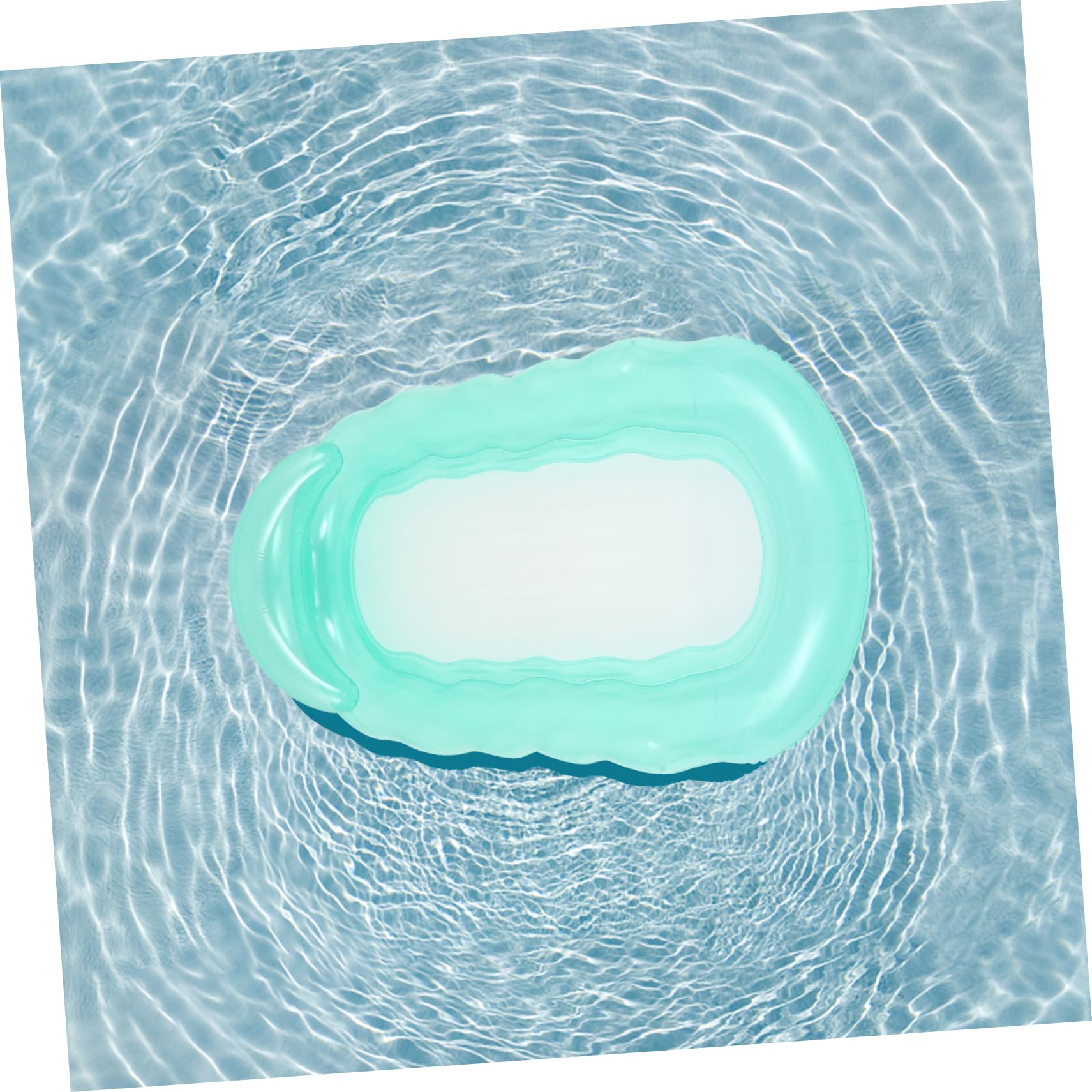 WOONEKY Chaise Longue Flottante À l'eau Tapis Flottant À l'eau Pliable Piscine Hamac Piscine Flotteurs Piscine Tapis Flottant Hamac Flottant À l'eau Respirant Chaise Longue Flottante