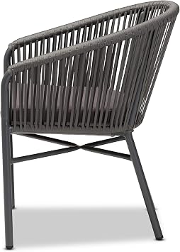 Baxton Studio Dining Chairs, Grey