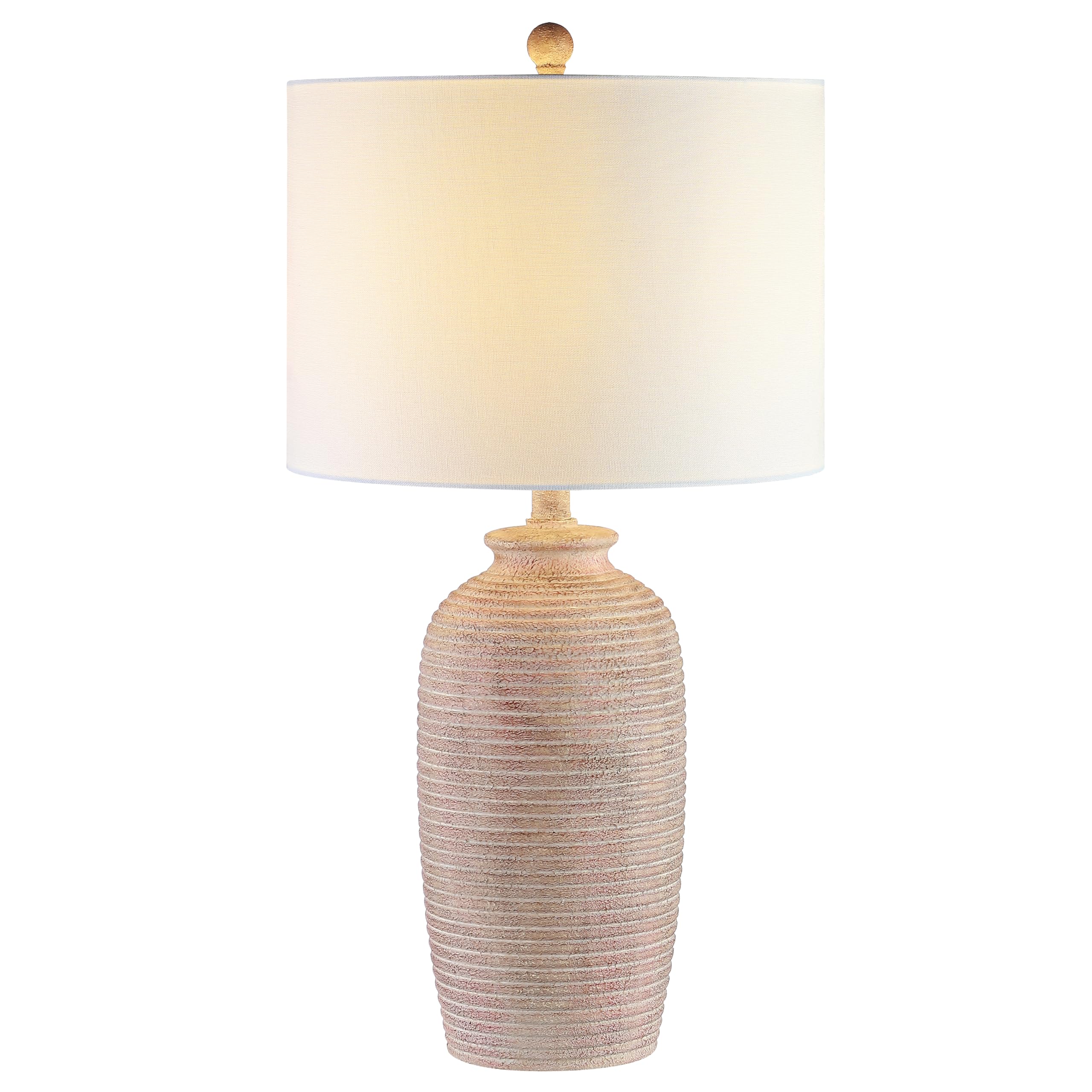 SAFAVIEH Lighting Collection Kensen Farmhouse Sandy Pearl 27-inch