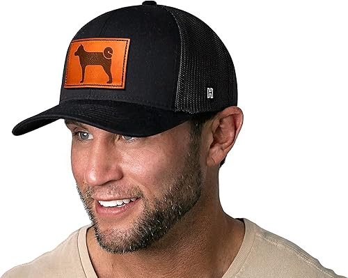 Miniatura 4 de HAKA Shiba Inu - Sombrero de camionero de cuero para perro, sombrero para exteriores para hombres y mujeres, gorra de béisbol ajustable, malla