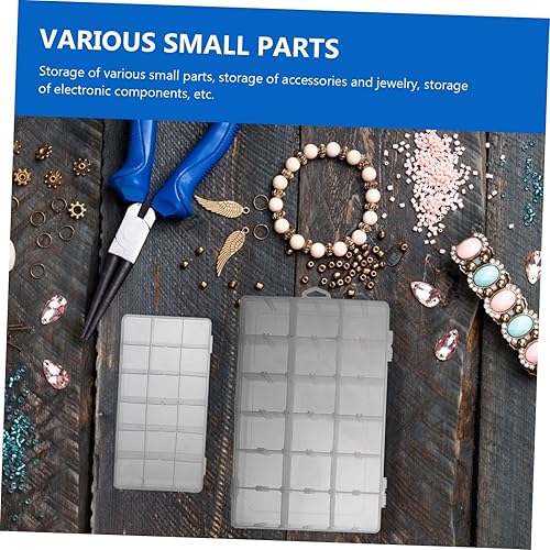 Miniatura 8 de Cabilock Caja de almacenamiento transparente de PP, caja de almacenamiento de cosméticos, organizador de cosas de uñas, contenedor transparente,