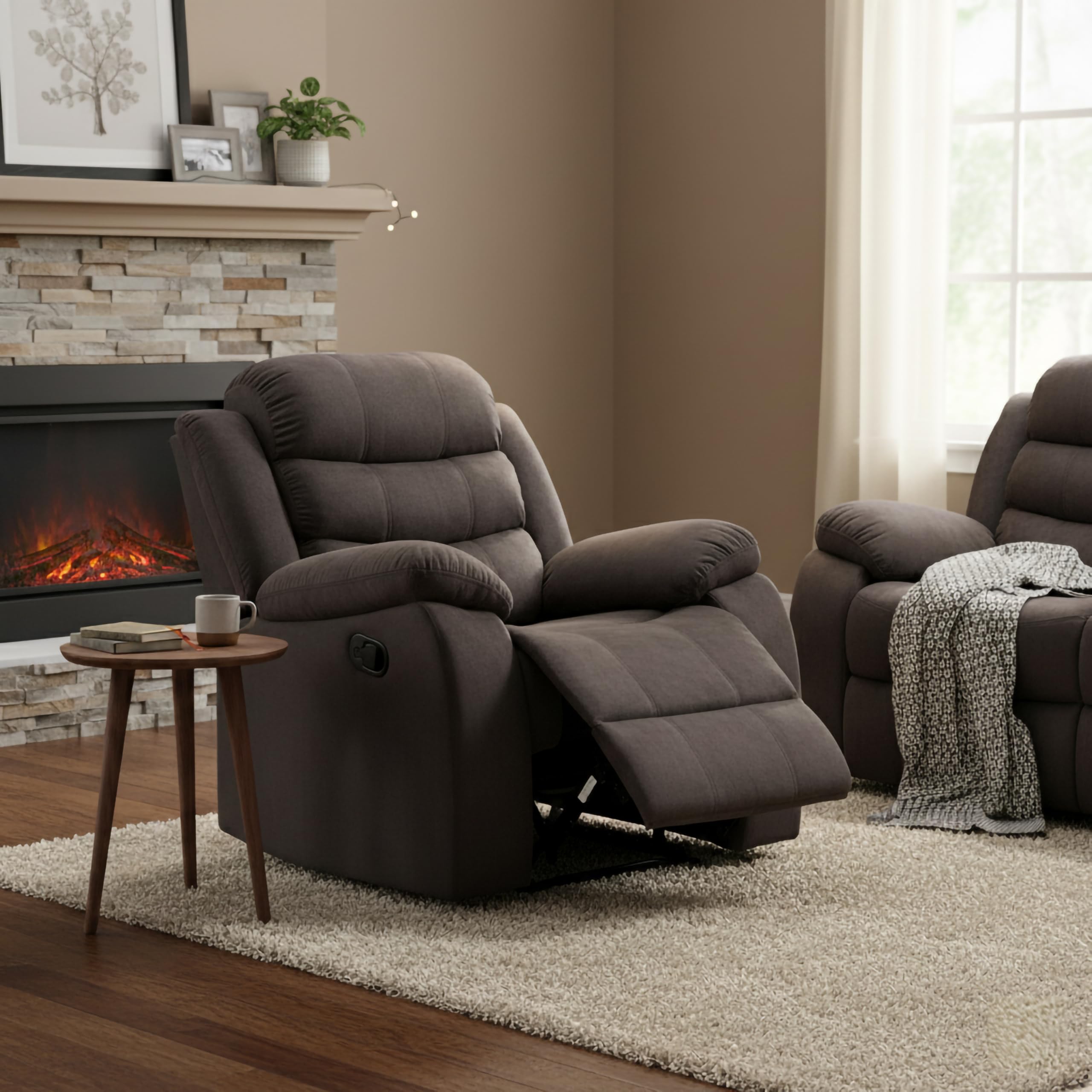 Amazon.com: AC Pacific Jim Collection Manual Reclining Sofa with