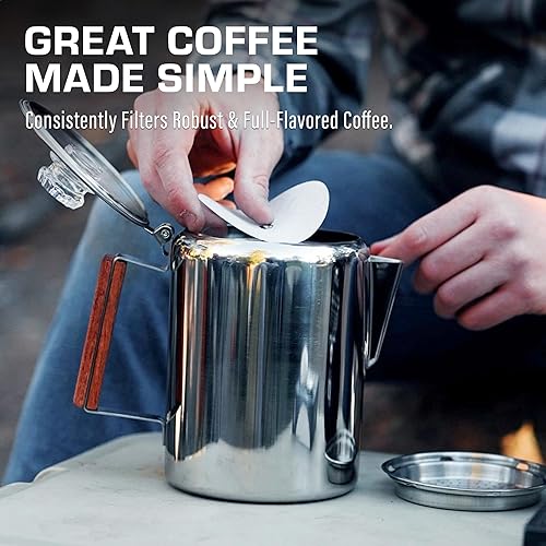 Miniatura 6 de COLETTI Filtros de café para percoladores  Filtros de café de disco para percoladores  Para cafeteras percoladoras esmaltadas clásicas  Que no