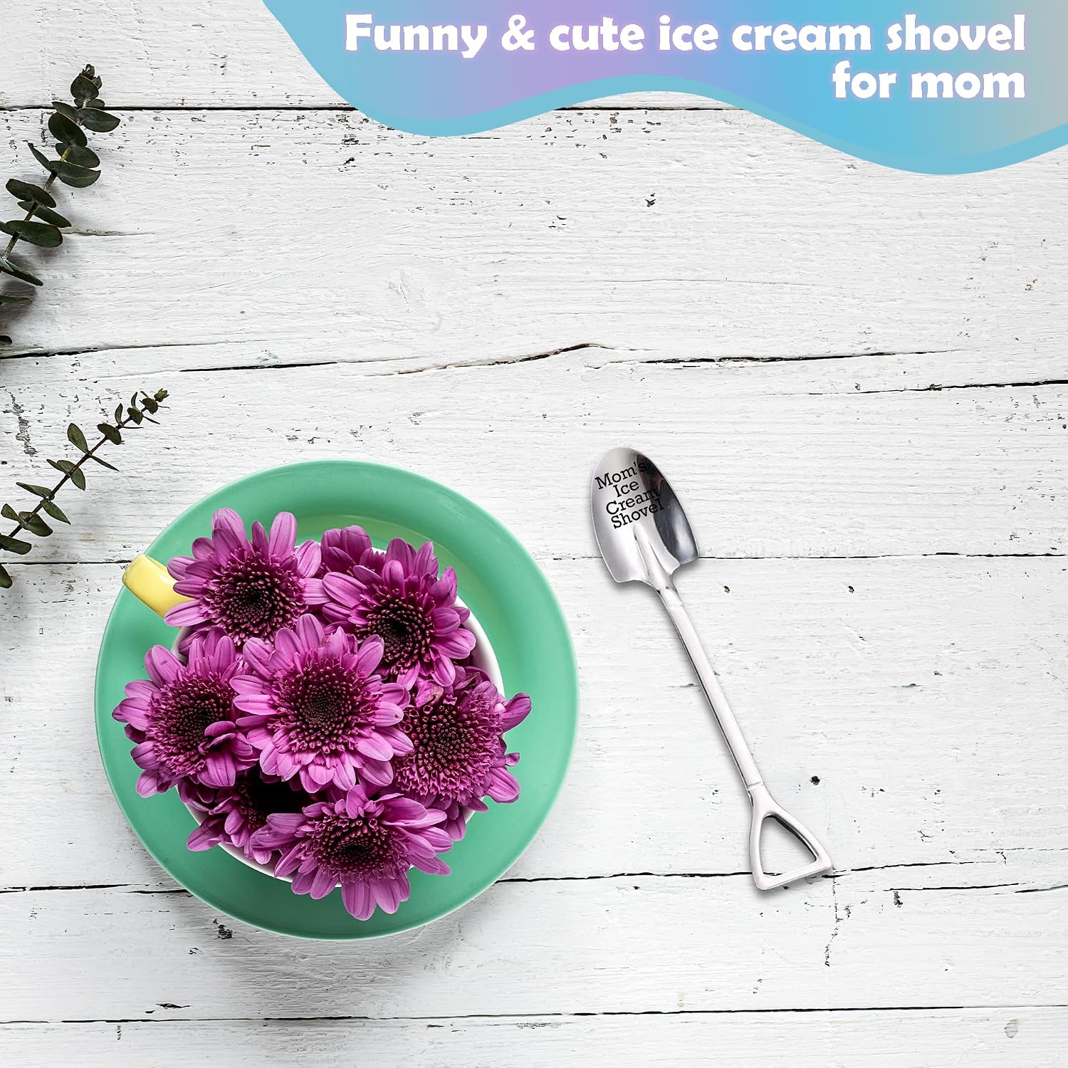 Funny Mom Gifts, Mom's Ice Cream Shovel Spoon, Gifts For Mother Mommy From Daughter Son, Christmas Motyhers'Day Birthday Gifts for Mom.