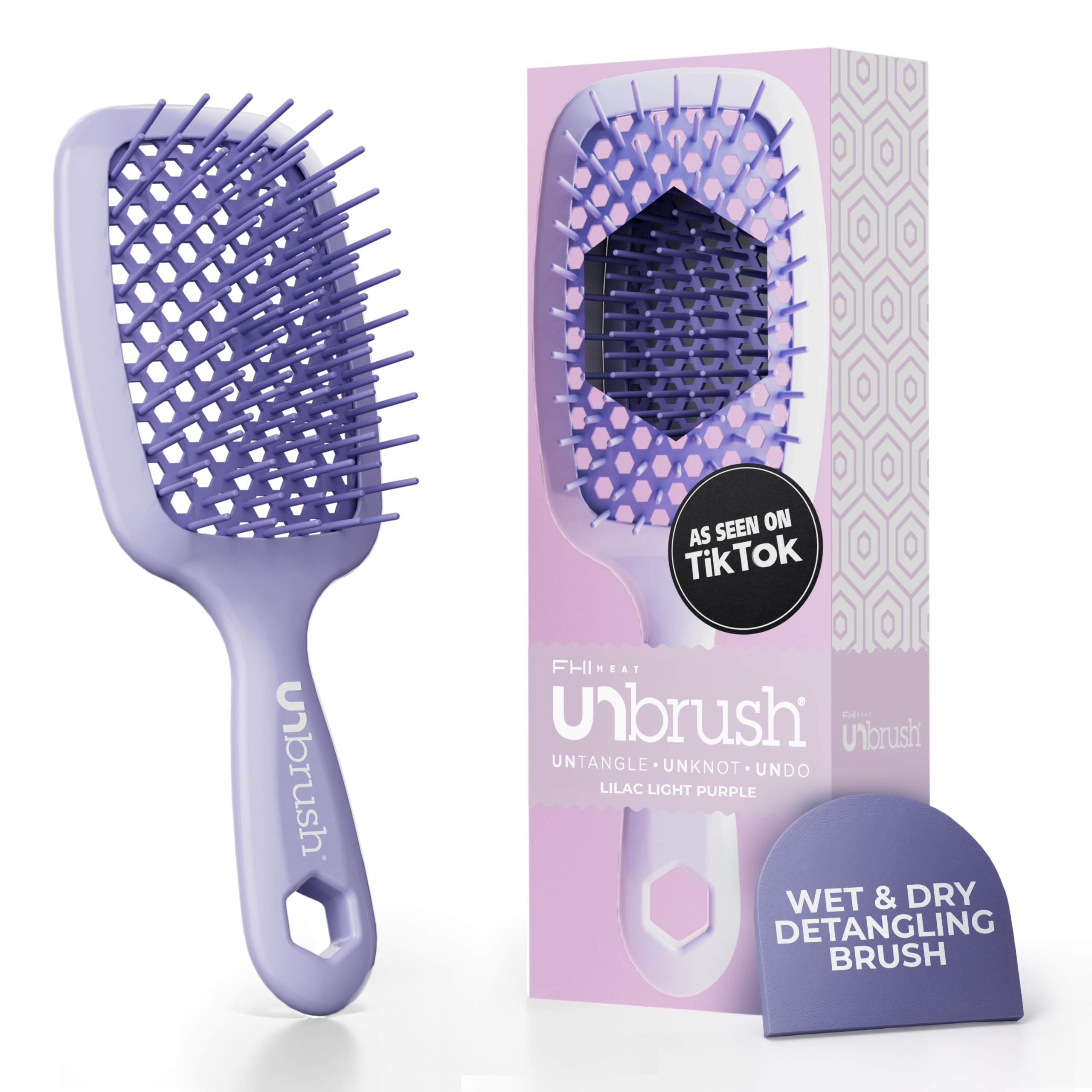 FHI Heat UNbrush Démêlante pour cheveux Démêlage sans douleur et légère