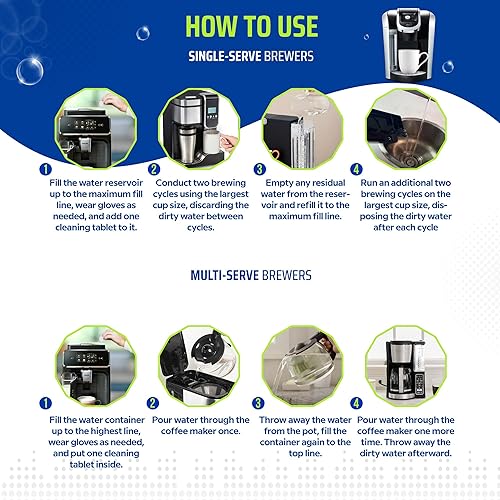 Miniatura 7 de True Fresh Paquete de 15 tabletas limpiadoras para lavadora y descalcificadora de café, paquete de 24 unidades, limpieza profunda para todas las