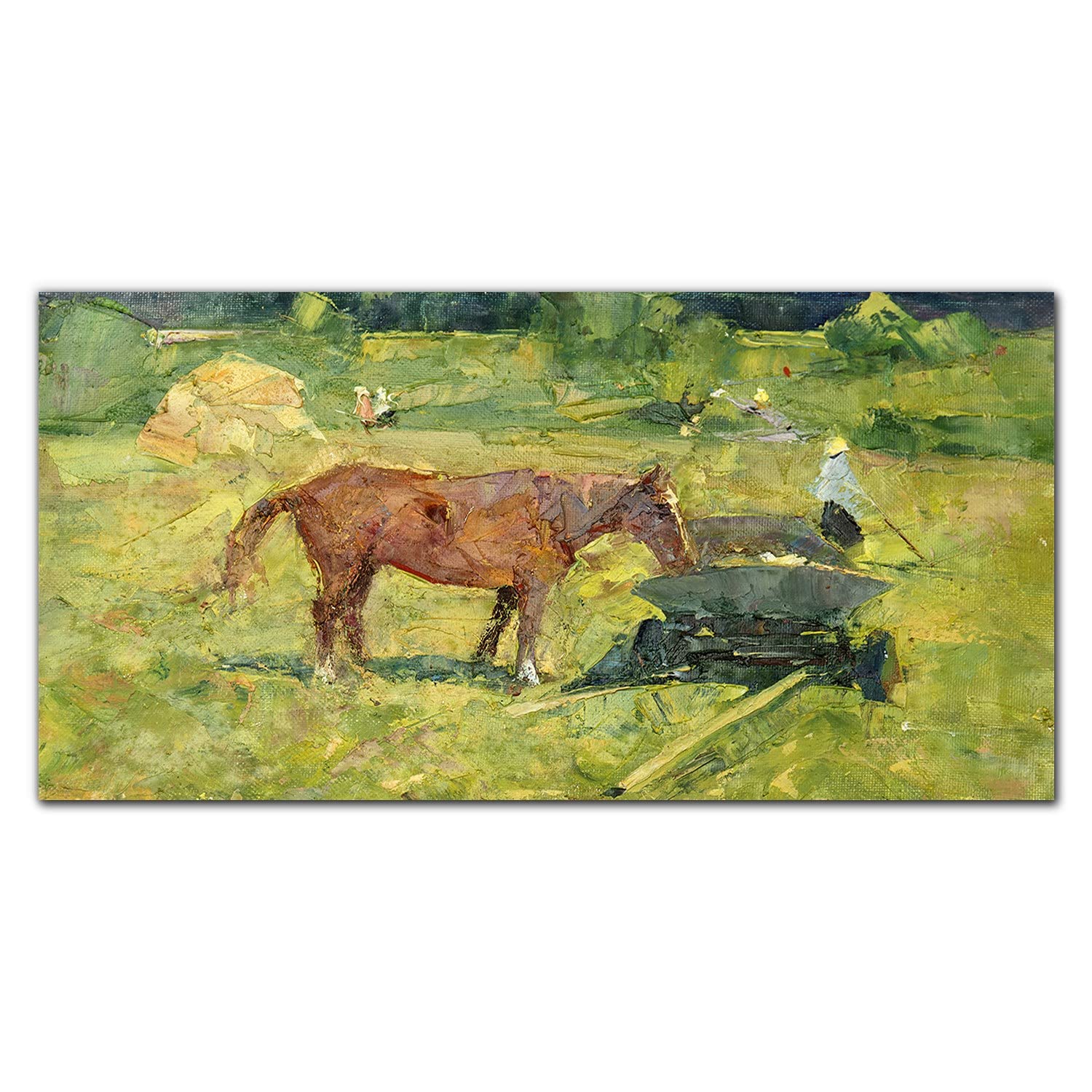 Crédence de cuisine protection dosseret en verre trempé 140x70cm motif cheval premium