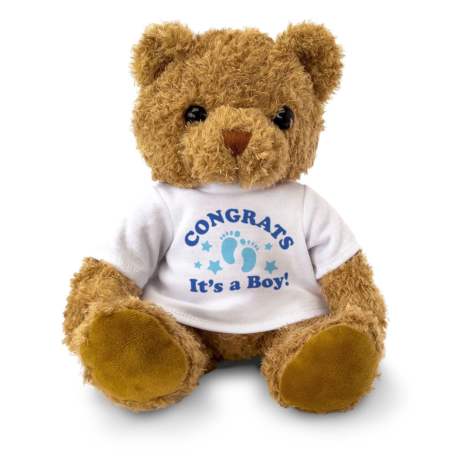 CONGRATS IT'S A BOY! - Teddy Bear - Cute Soft Cuddly Adorable - Gift Present