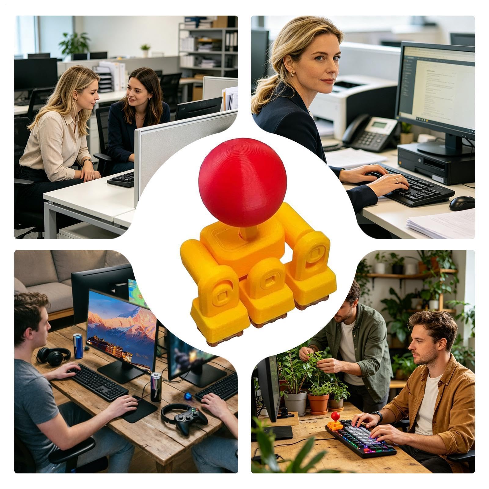 Joystick Keycaps - Cartoon Novelty Directional Pad, Mechanical Keyboard Switch Cover with Retro Console Aesthetic, Enhanced Tactile Feedback Accessory, Ideal for Esports Competition Home