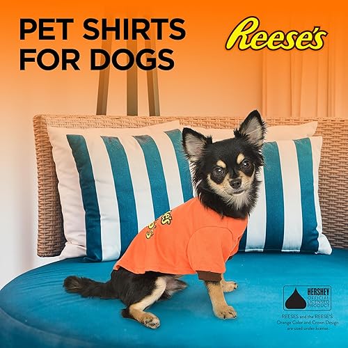 Miniatura 3 de Reese's - Camisas para perros  Camisetas ligeras para perros pequeños, medianos y grandes, divertidas camisas temáticas de chocolate para perros con