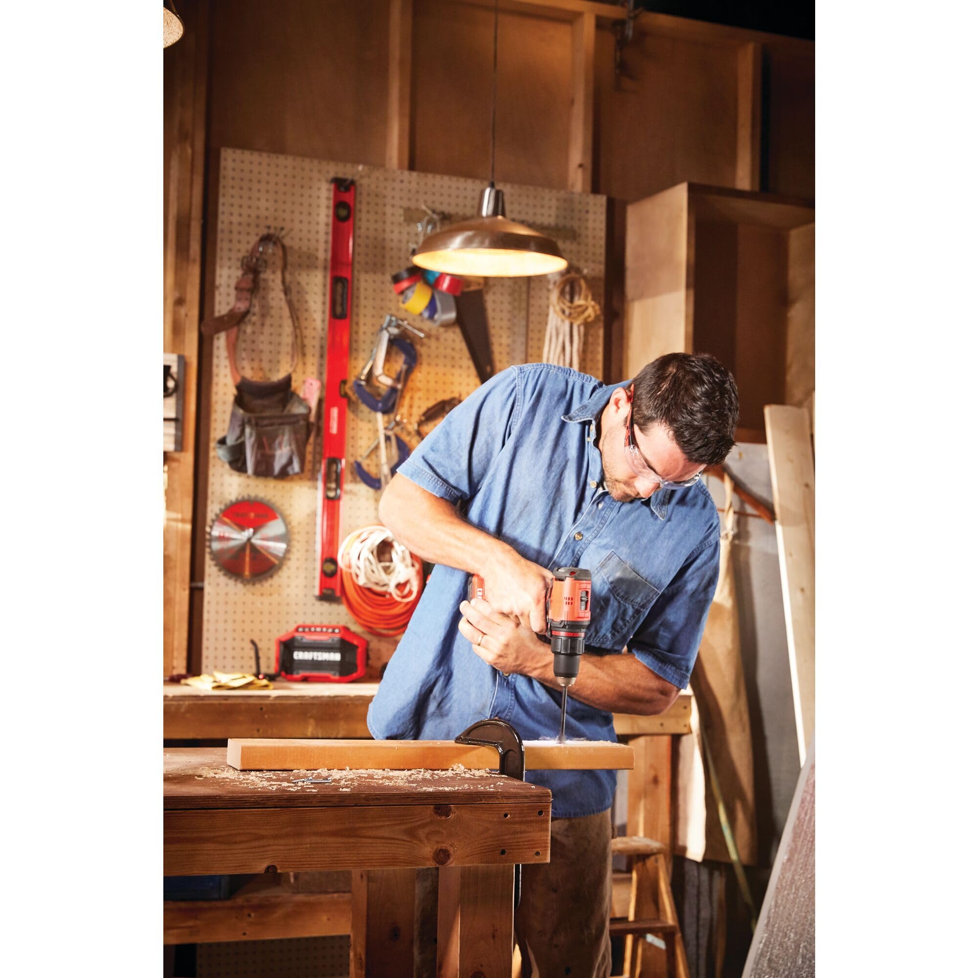 CRAFTSMAN V20 Kit trapano/driver senza fili, 1/2", batteria e caricabatterie inclusi (CMCD710C1)