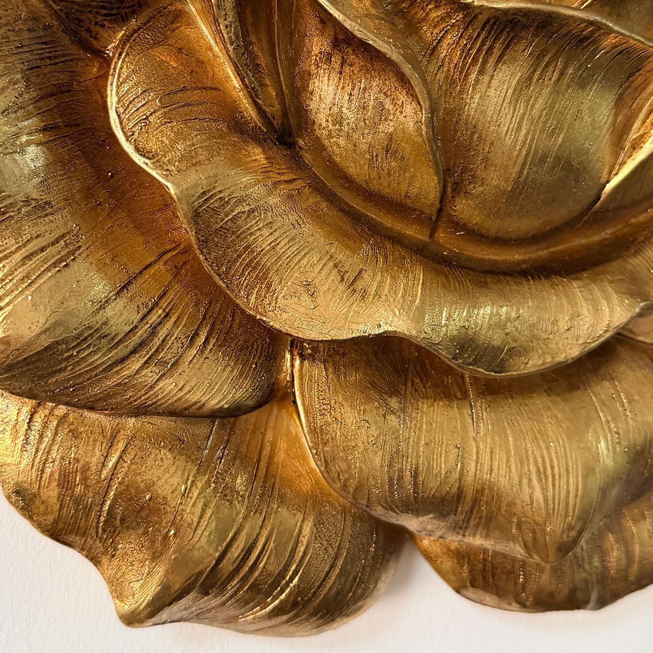 HAUCOZE Décoration Murale Florale Sculpture Modern Arts Maison Statue 28cm