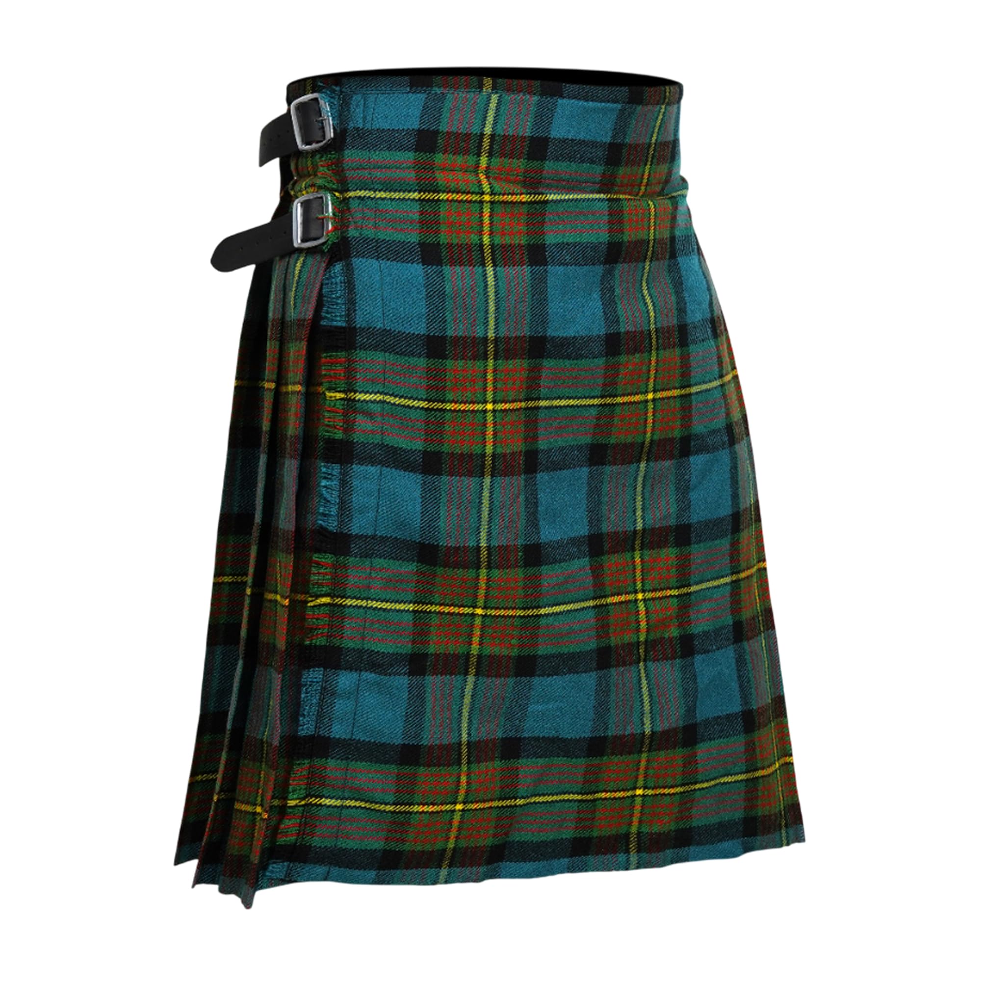 Allsafe Traders Men's 5 Yard Scottish Tartan Kilt, Highland Wedding Kilt, Muir, 44
