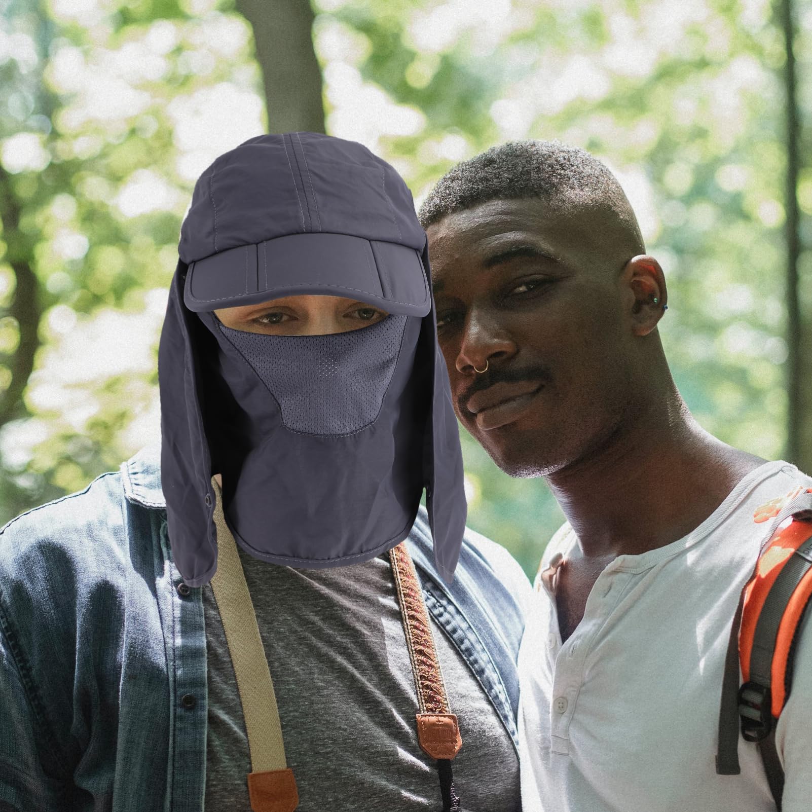 SOIMISS 3st Gesichtsschutzmaske Zum Angeln Sonnenärmel Strand Sonnenhut Mit Fächer Sonnenschutzhut Sonnenhüte Sonnenhut Mit Solarventilator Visier Sportliche Sonnenblende Kappe Dark Grey