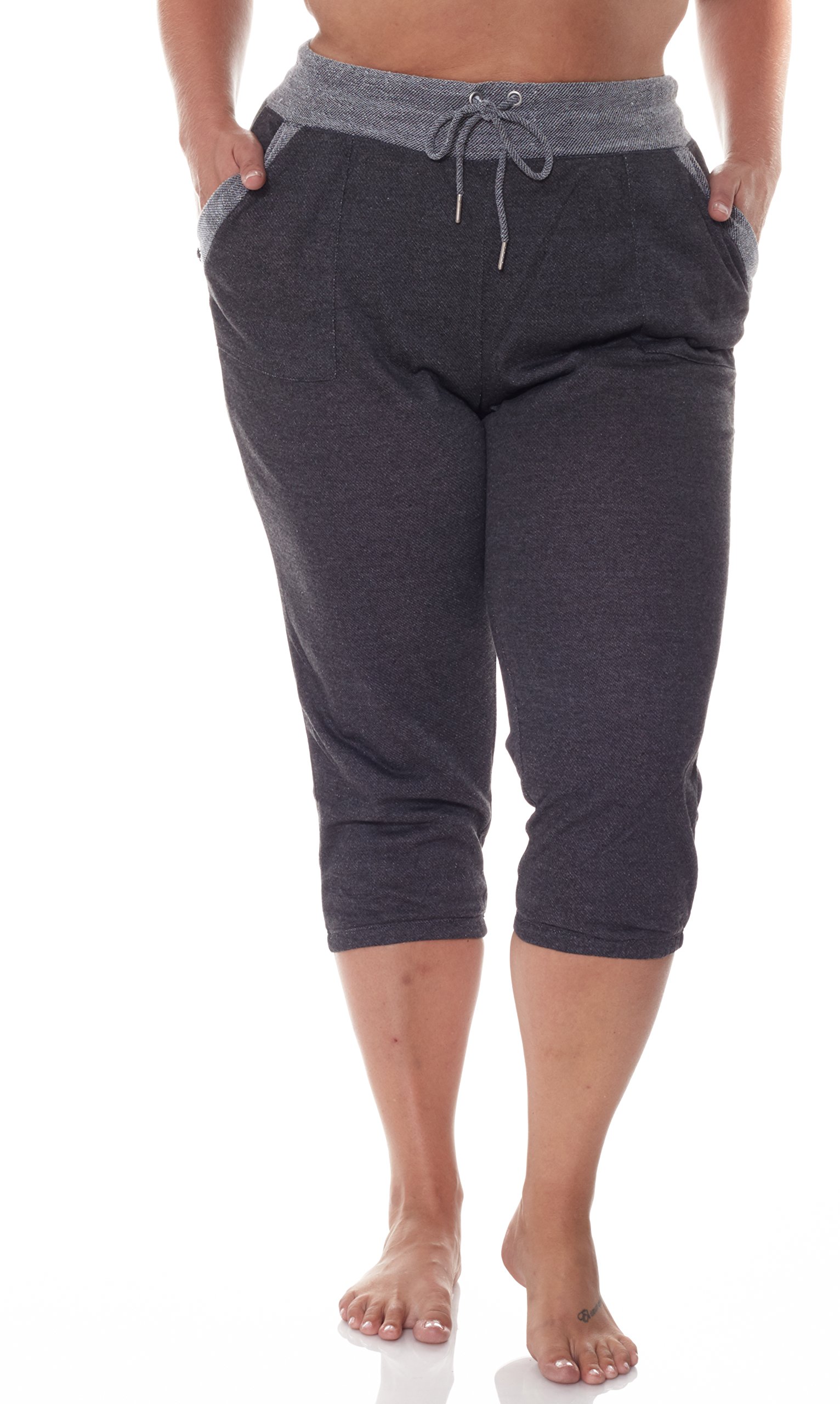 N.Y.L. Women's Workout Yoga Capri Jogger Sweatpants