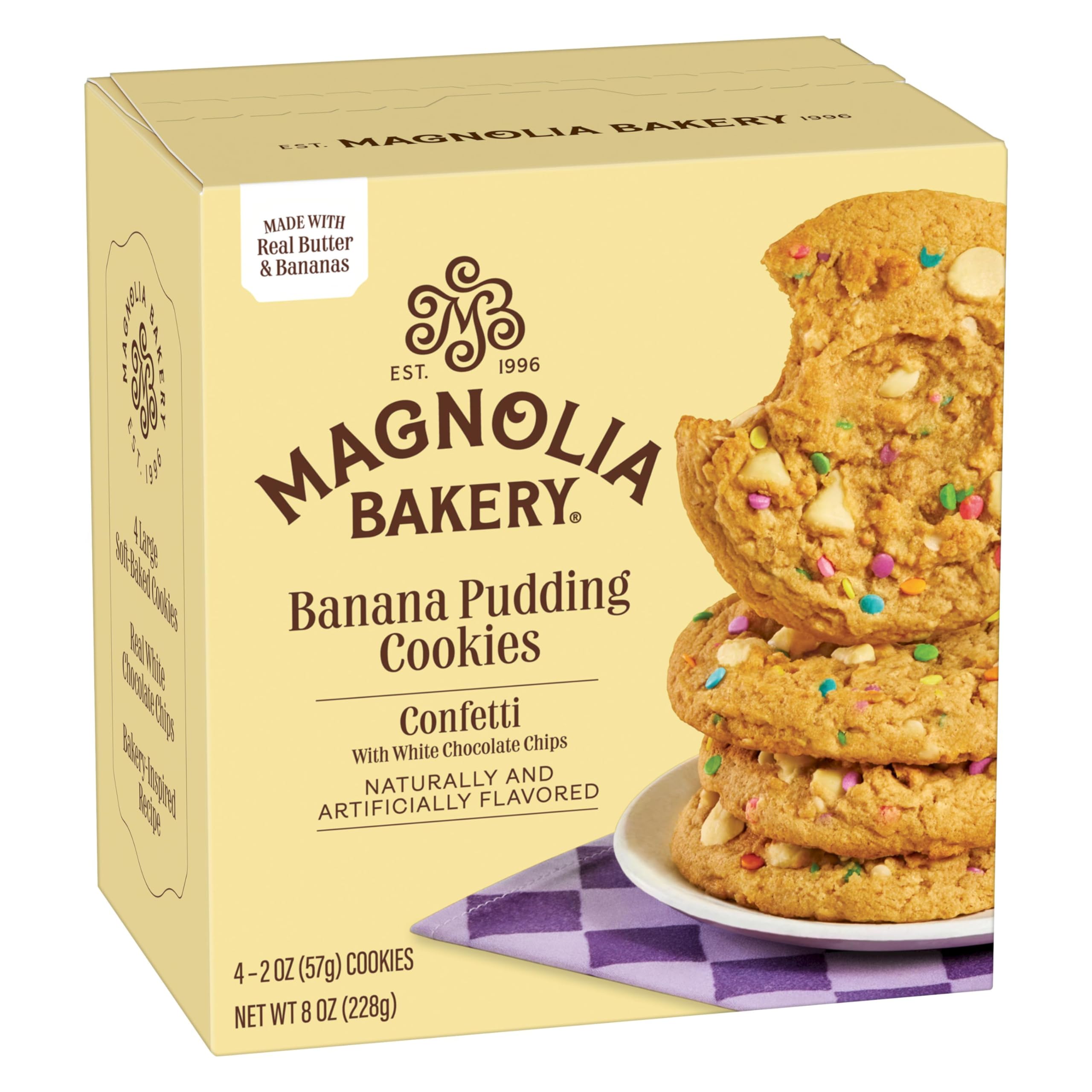 Magnolia Bakery, Confetti Banana Pudding Cookies, 8 Ounce