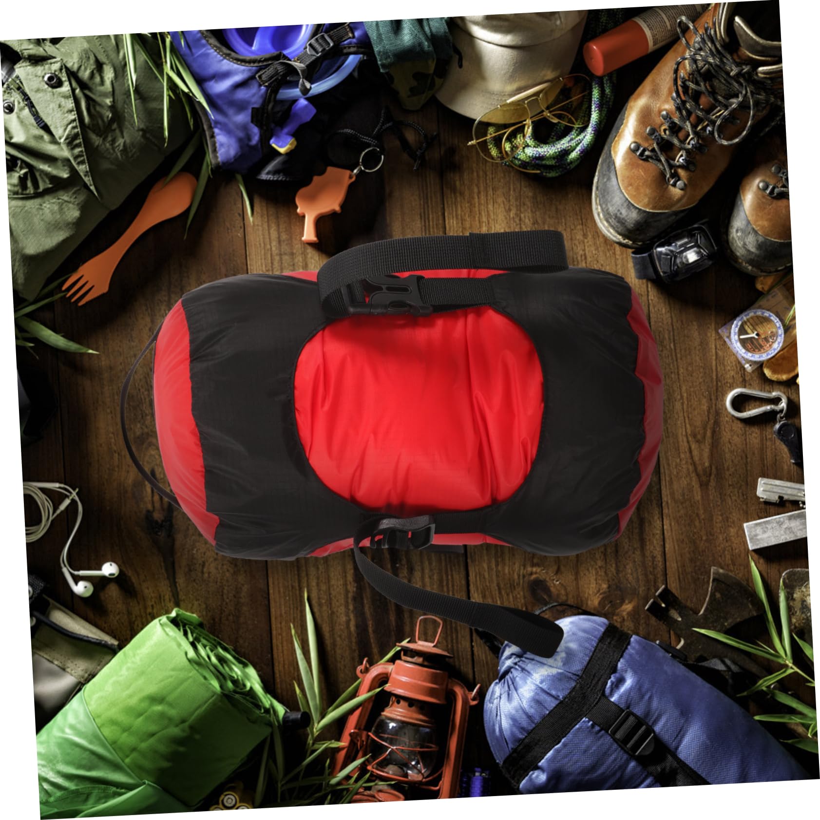 OHPHCALL Nylon Coated Silicon Hiking Sleeping Sack Camping Sleep Bag Holder Multi-Purpose Storage Bag for Travel