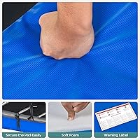 Vista 8 de SONGMICS Replacement Trampoline Safety Pad Mat, 10ft 12ft 14ft 15ft Standard Size, Spring Cover, UV-Resistant, Tear-Resistant, Edge Protection