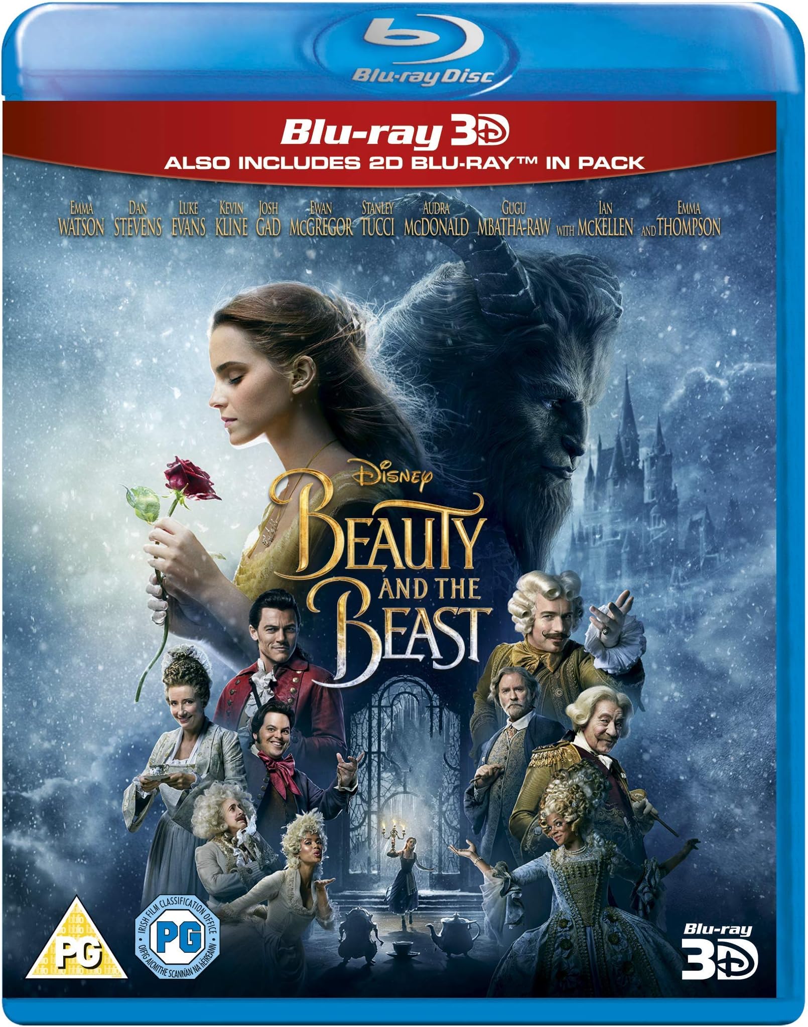 Beauty & The Beast [Blu-ray 3D + Blu-ray 2D] [2017] [Region Free] [3D Blu-ray]