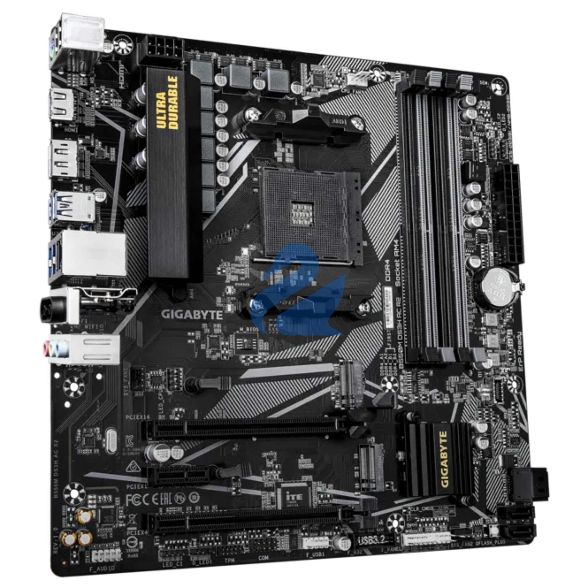 Kit Upgrade Amd Ryzen 7 5700G com Placa Mãe B550M Wi-Fi Bluetooth