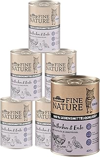 Dehner fine natural cat food Turkey and Duck Food Grade Senior 6 x 400g (2400 g) product image