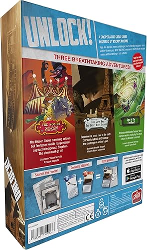 Miniatura 3 de Desbloquear! Juego de cartas de aventuras atemporales  Juegos de Escape Room para adultos y niños  Juegos de misterio para noche de juegos