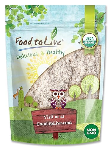Food to Live Mezcla orgánica de harina de trigo sarraceno integral, 2 libras, una mezcla personalizada de harina de trigo sarraceno orgánica y