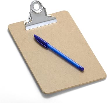 Officemate Recycled Wood Clipboard, 3 Inch Clip, 1 Pack Clipboard, Memo Size (6 x9 Inches), Brown (83103)