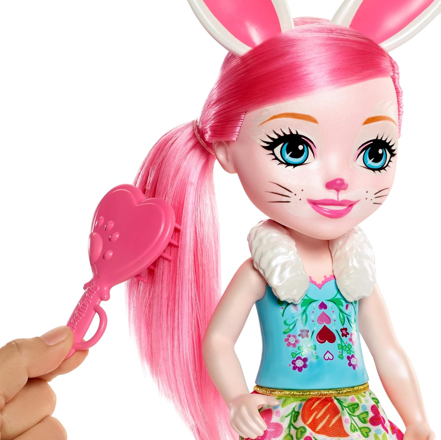 Mattel Lalka Enchantimals Duiza + ZwierzÄtko KrÃlliczek FRH52 Doll, Multicolored - Image 4