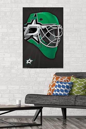 Miniatura 91 de Trends International NHL Dallas Stars - Póster de pared con máscara 16, 22.375 x 34 pulgadas, versión enmarcada en negro Versión con marco negro