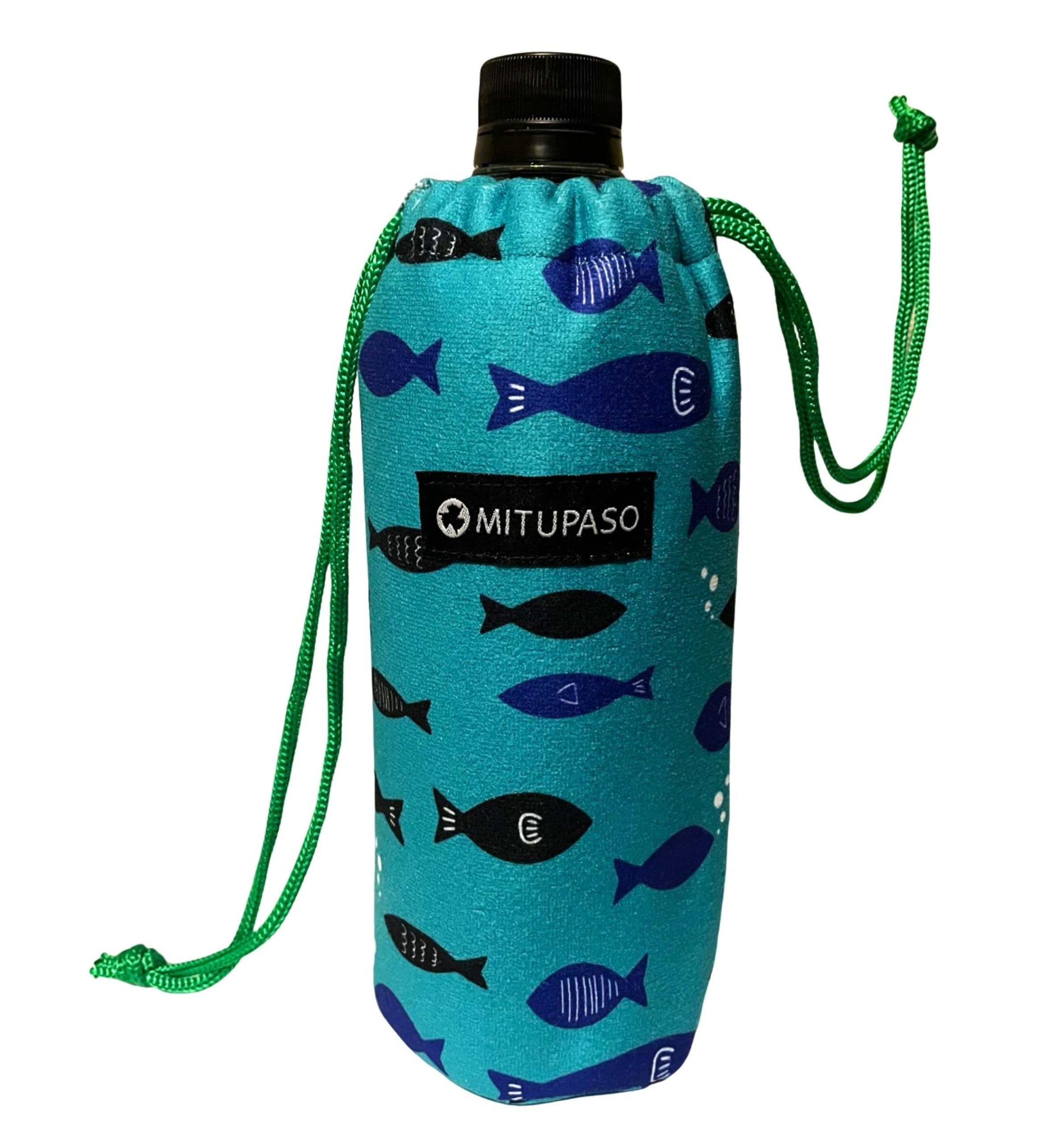 A-③ペットボトルカバー Amazon｜[MITUPASO] ペットボトルカバー グリーンオーシャン魚 余裕の