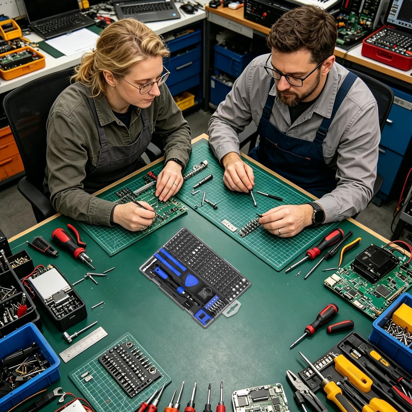 Juego de destornilladores de precisión 160 en 1 kit de reparación portátil | Destornillador de Precisión para Reparaciones en Hogar para Reparación de Teléfonos, Relojes, Gafas, Portát