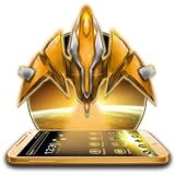 Consumes less memory space Dazzling Gold Space Craft Theme 2D