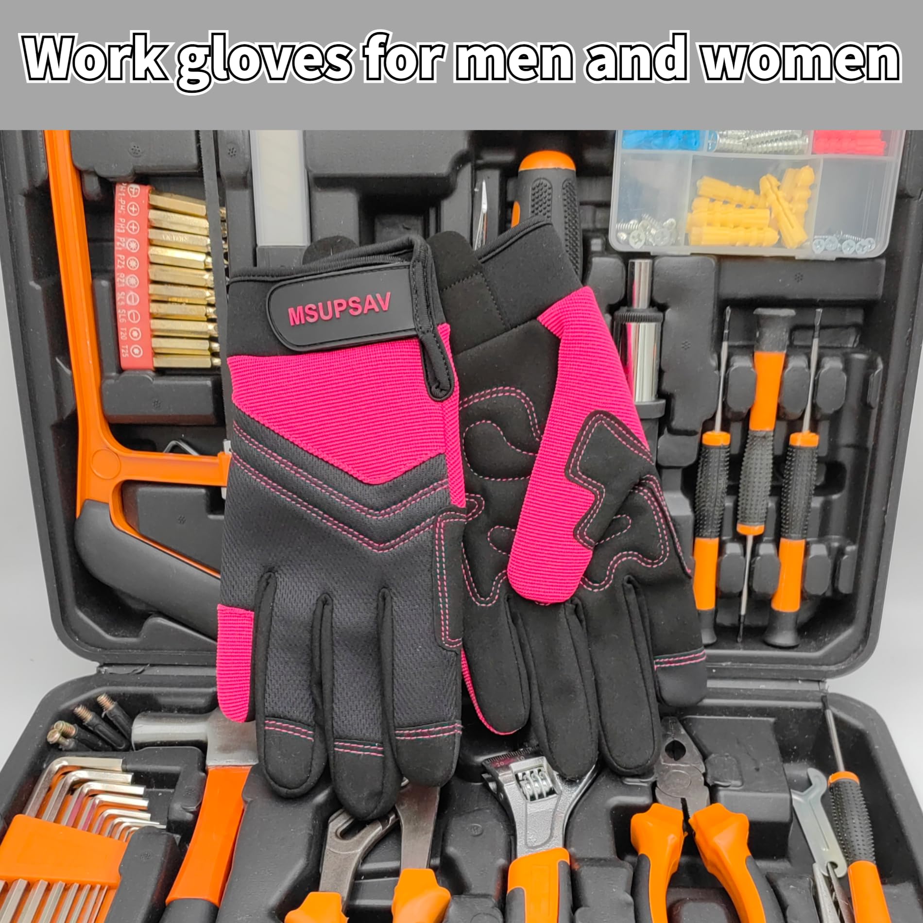 2 paia di guanti da lavoro multiuso, guanti da giardino da donna, guanti da giardinaggio, guanti da giardino, guanti da meccanici, regali per donne, 2 paia per confezione, guanti da lavoro