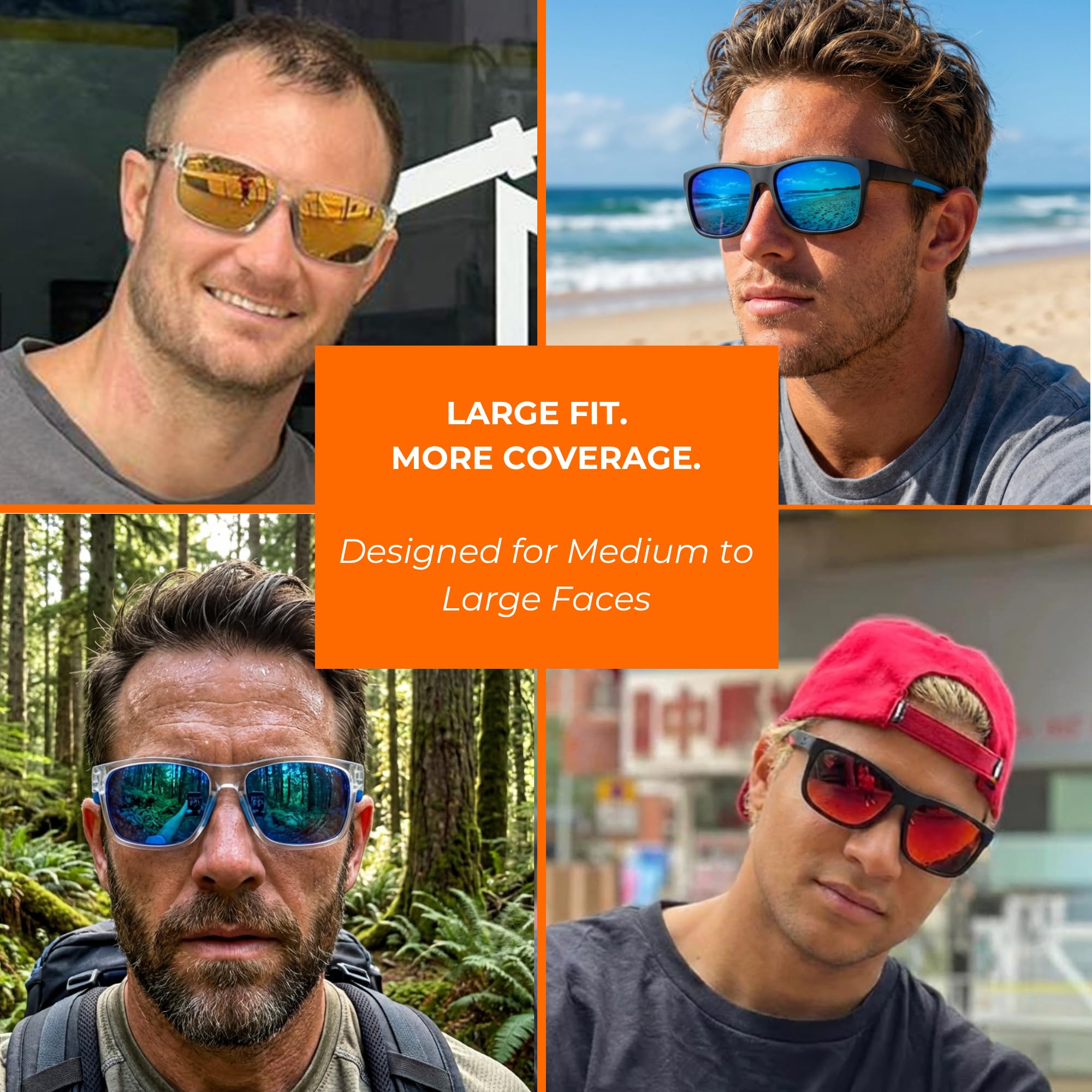 WaveRider - Lentes de sol deportivos polarizados ligeros y flotantes para hombres y mujeres, para remo, vela y todos los deportes acuáticos