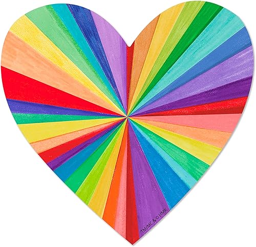 Miniatura 6 de Hallmark Paquete de 3 calcomanías para botellas de agua, planificadores, cuadernos, pared (calcomanías de orgullo de corazones arcoíris para