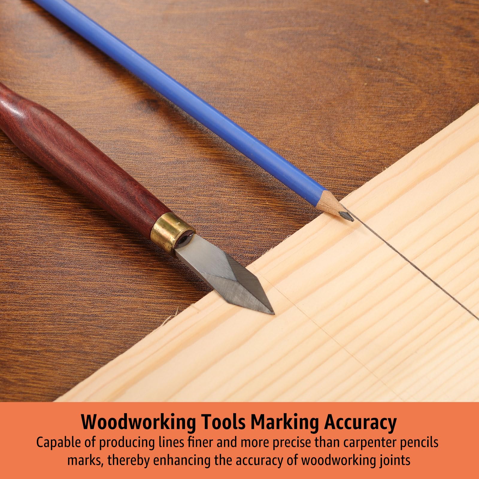 Woodworking Marking Knife, Precision Dovetail Layout Scriber Tool — Amazon image 3