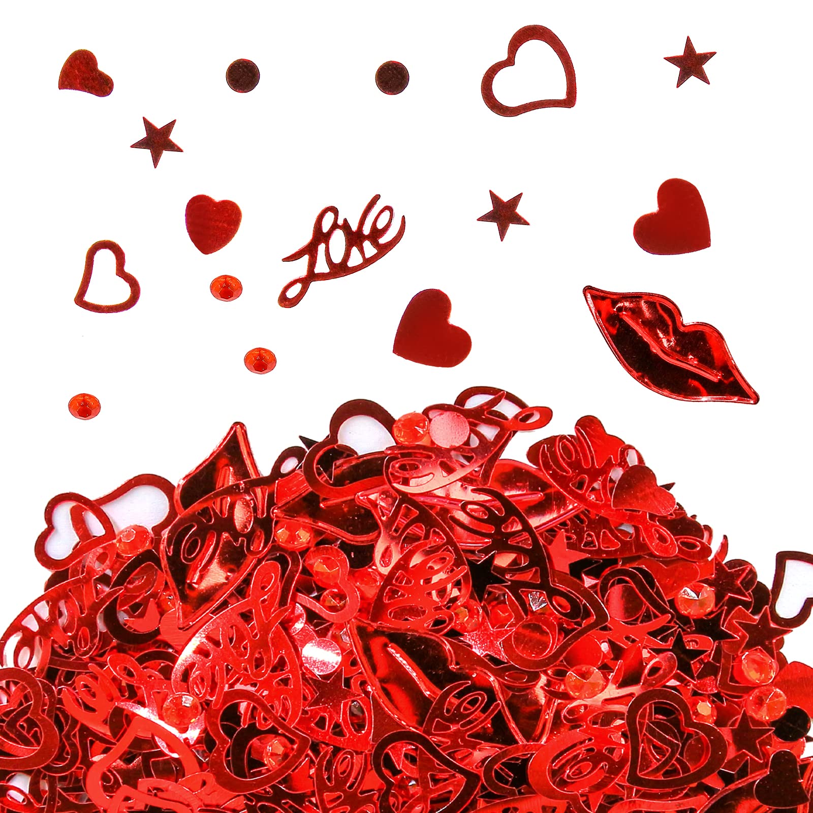 Coriandoli Biodegradabili A Forma Di Cuore – 50g Colorati Per Matrimonio, Compleanno, San Valentino