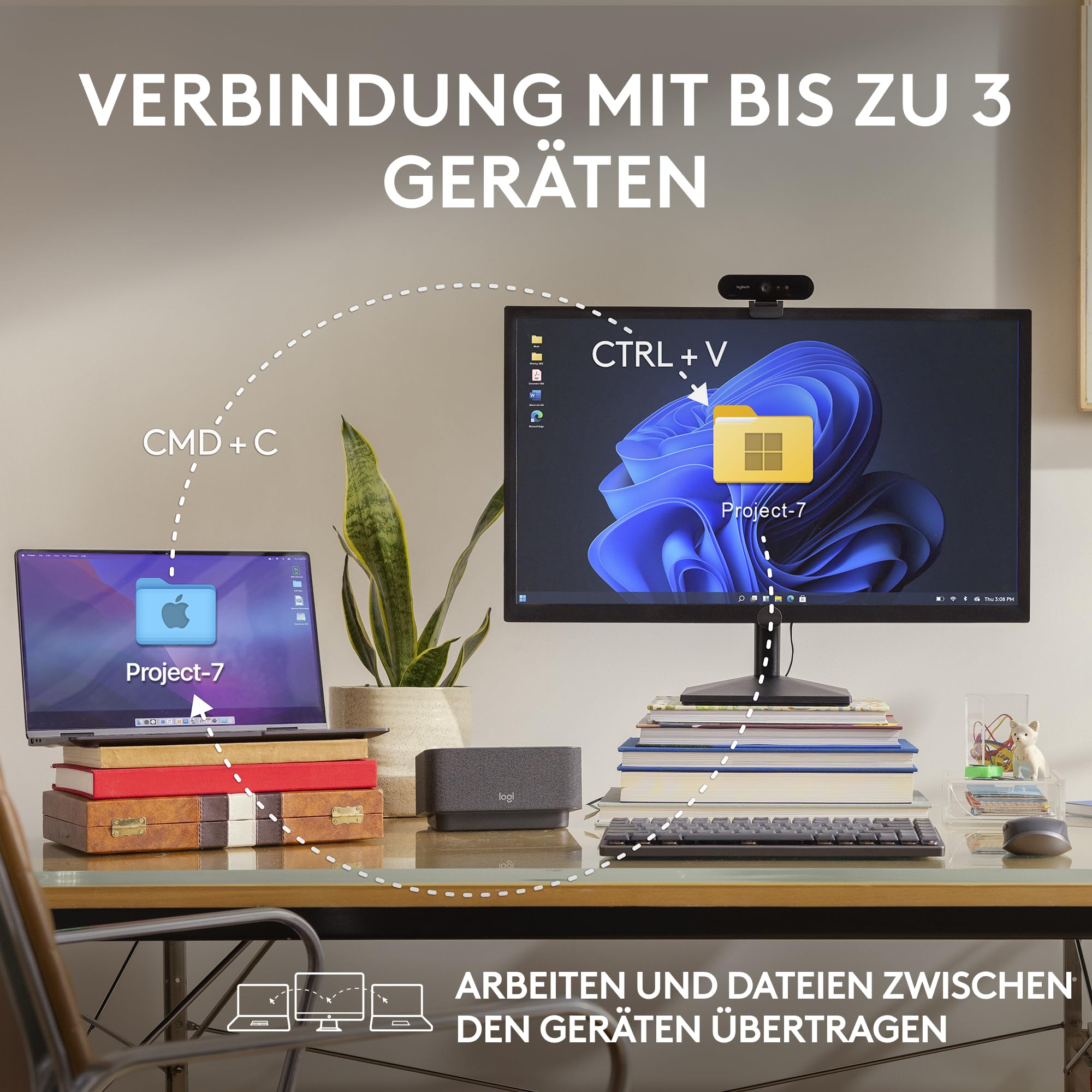Logitech MX Anywhere 3S Compact Kabellose Maus, Fast Scrolling, 8K DPI Any-Surface Tracking, Quiet Clicks, Programmierbare Tasten, USB C, Bluetooth, Windows PC, Linux, Chrome, Mac - Graphit